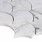 Msi Calacatta Blanco Scallop 12.8 In. X 10.43 In. X 10Mm Polished Marble Mesh-Mounted Mosaic Tile, 10PK ZOR-MD-0202 - alternate 3